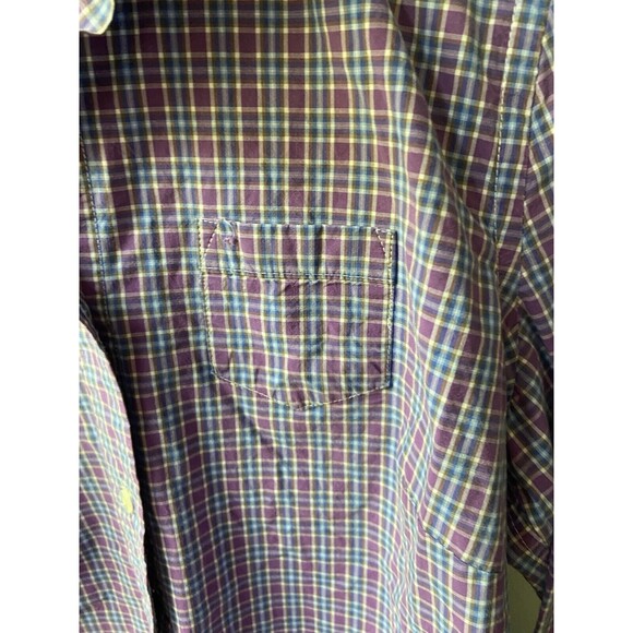 American Eagle Outfitters Long Sleeve Button Front Blouse Womens  Size 8 Purple - Picture 5 of 8